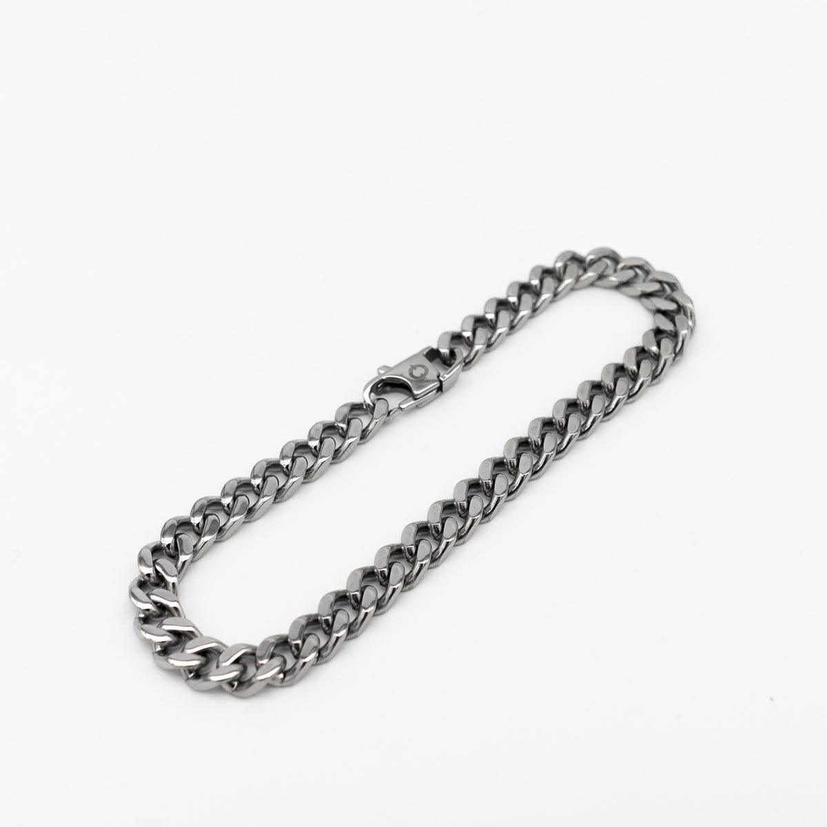 TINY CUBAN LOGO - Herrenarmband Edelstahl Silber - ONE OR MANY