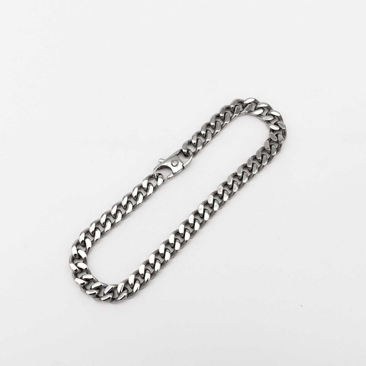 TINY CUBAN LOGO - Herrenarmband Edelstahl Silber - ONE OR MANY